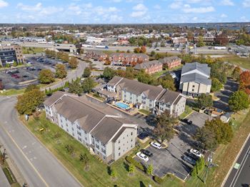 Overhead view of property